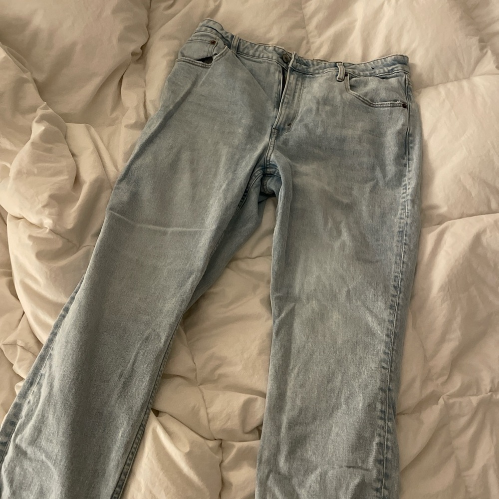 Abercrombie and fitch light blue jeans 💗